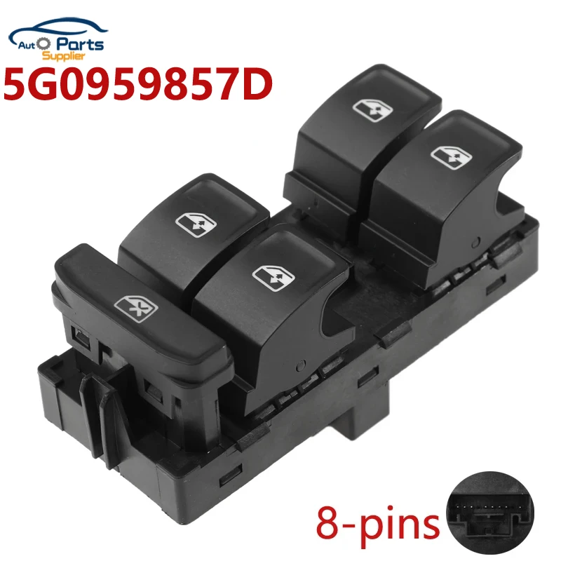 

Новый 5G 0959857 D кнопка управления стеклоподъемником для Volkswagen V-W Golf Mk7 Passat B8 Tiguan Touran 2014 2015 2016 2017 2018