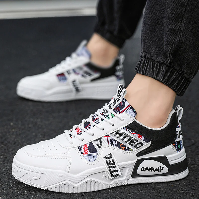 Мужские Повседневные Модные Кроссовки. Удобная Спортивная Обувь. Кожаные