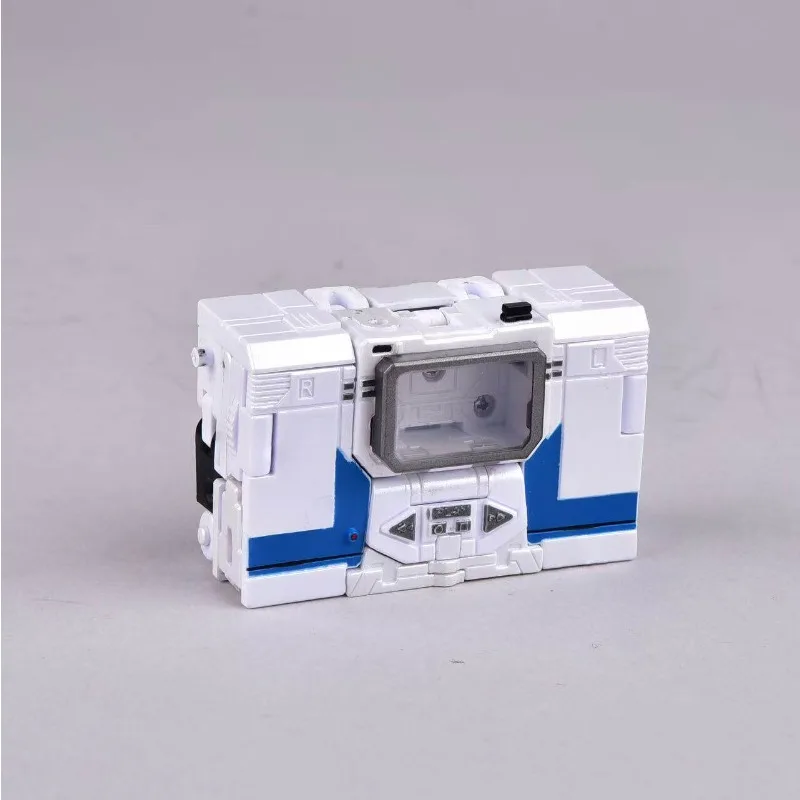 Фото 【В наличии】SD-01B Soundwave White: Премиальная окрашенная мини-фигурка-трансформер с кассетами Laserbeak и Ravage №4