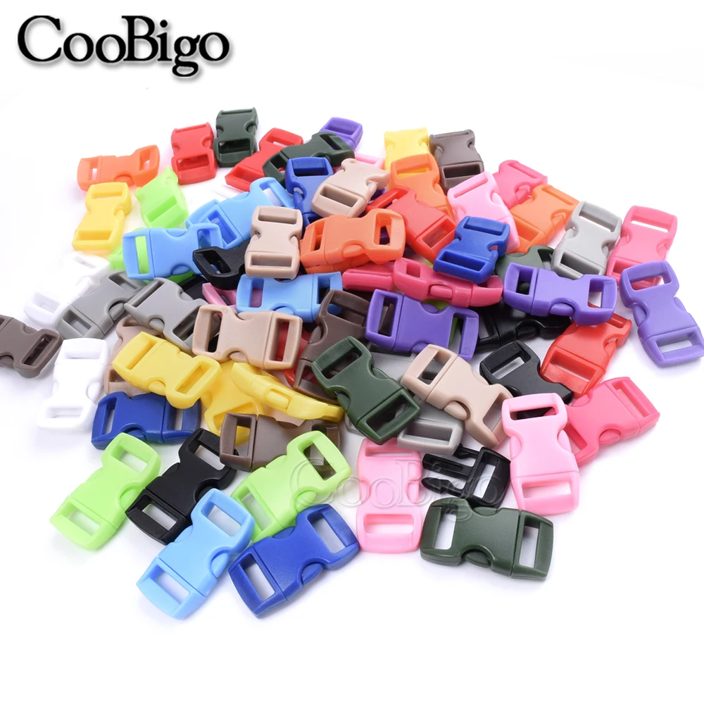 12pcs Paracord Bracelet Buckle Clip Side Release Buckles for Jewelry Making Outdoor Sport Wristband DIY Craft Accessories 10mm