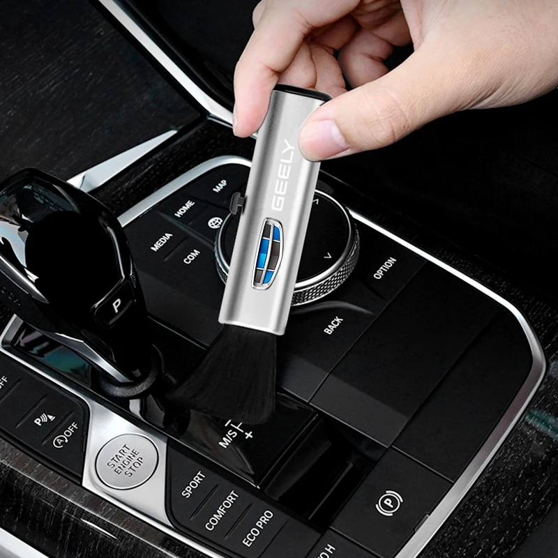 Щетка для чистки автомобиля выдвижная маленькая шерстяная щетка с пластиковой