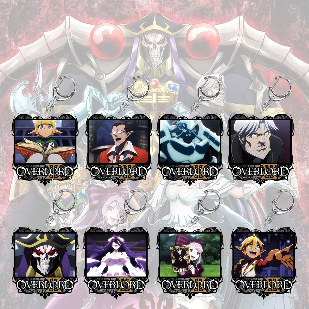 Фото Акриловый брелок Overlord III Sebas Tian Cocytus Demiurge Mare Bello Fiore Aura Bella Fiora Shalltear Bloodfallen Albedo №1