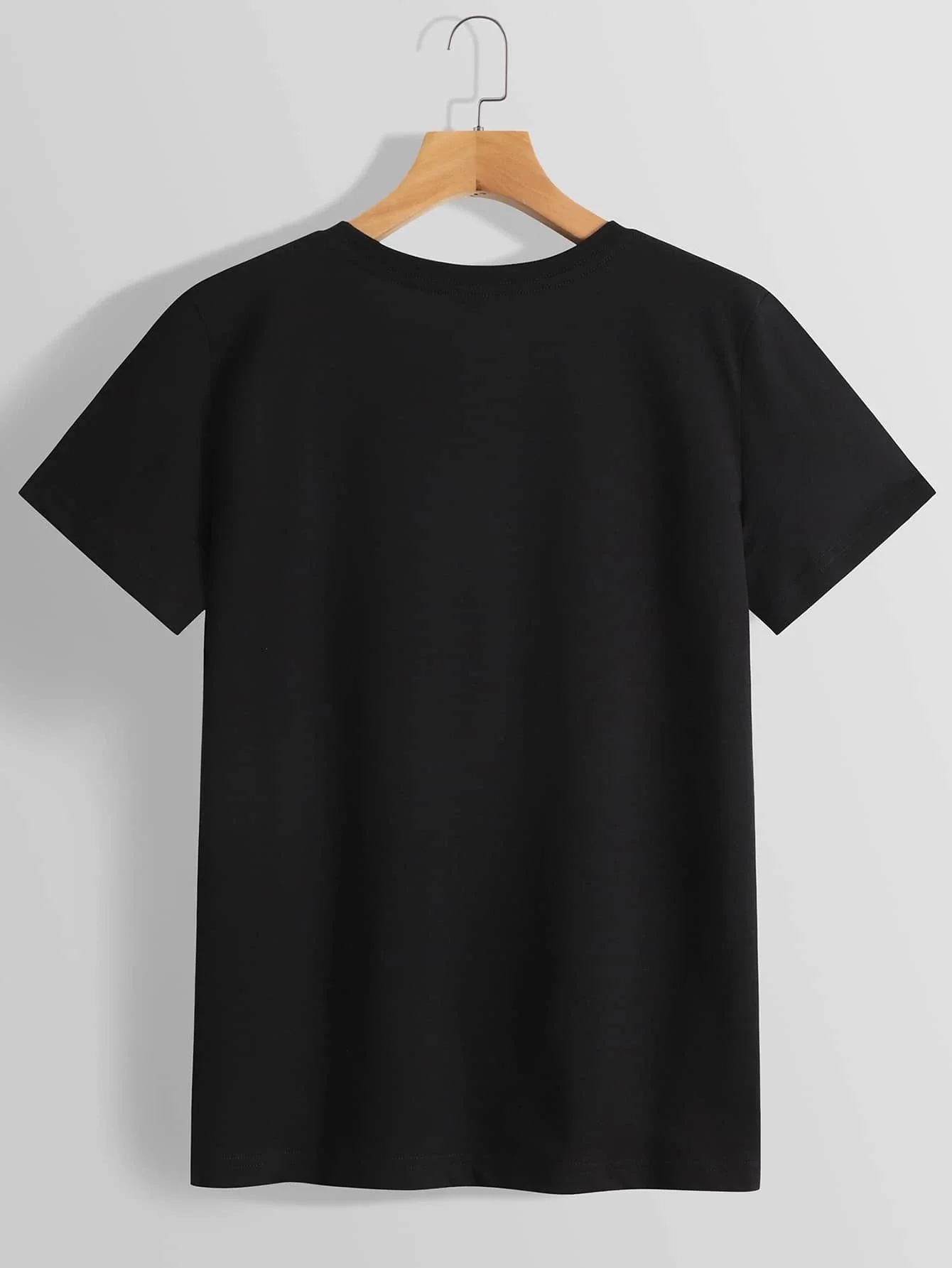 

y2k Slogan Graphic Crew Neck Tee