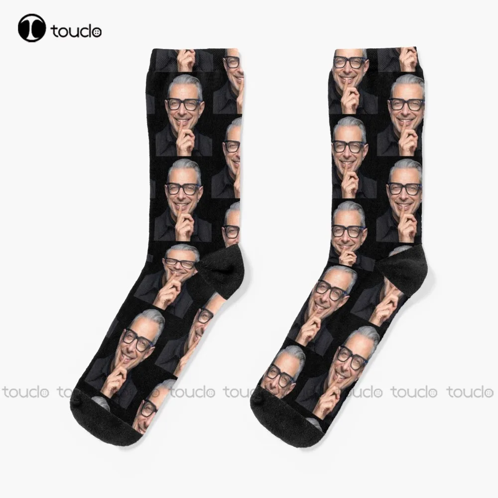 

Jeff Goldblum Funny Socks Black Socks For Men High Quality Cute Elegant Lovely Kawaii Cartoon Sweet Cotton Sock New Popular Art