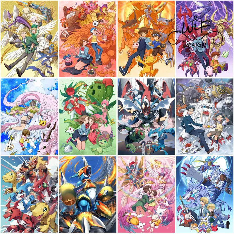 Набор для алмазной живописи Bandai Digimon японское аниме постер 5D сделай сам вышивка