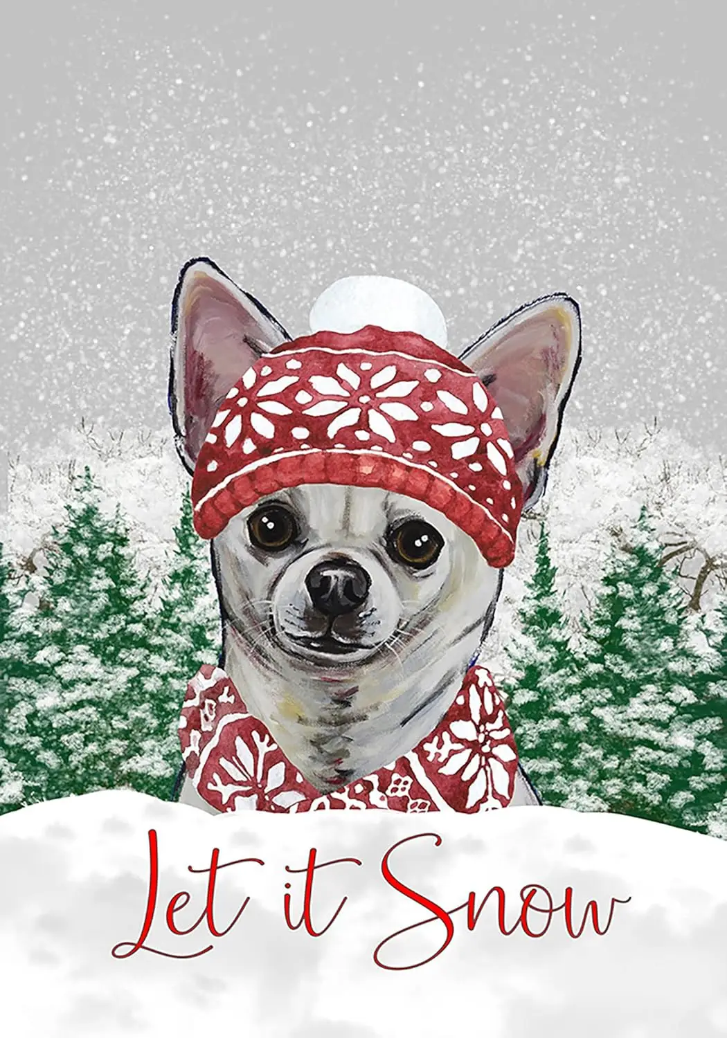 Chihuahua - Best of Breed HHS Merry Christmas Garden Flag