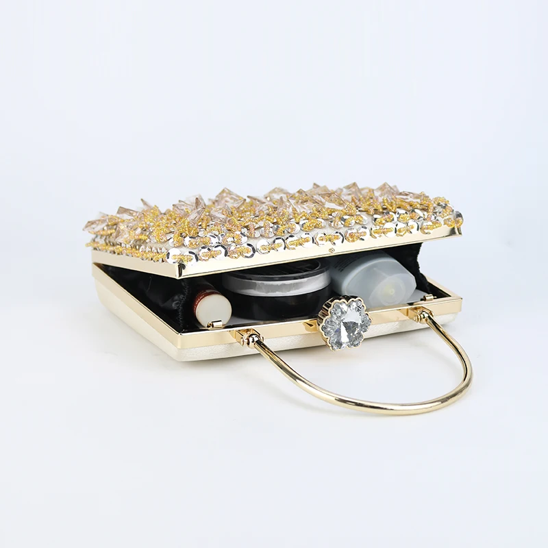 Модная женская темпераментная сумка-тоут для ужина с украшением из бисера