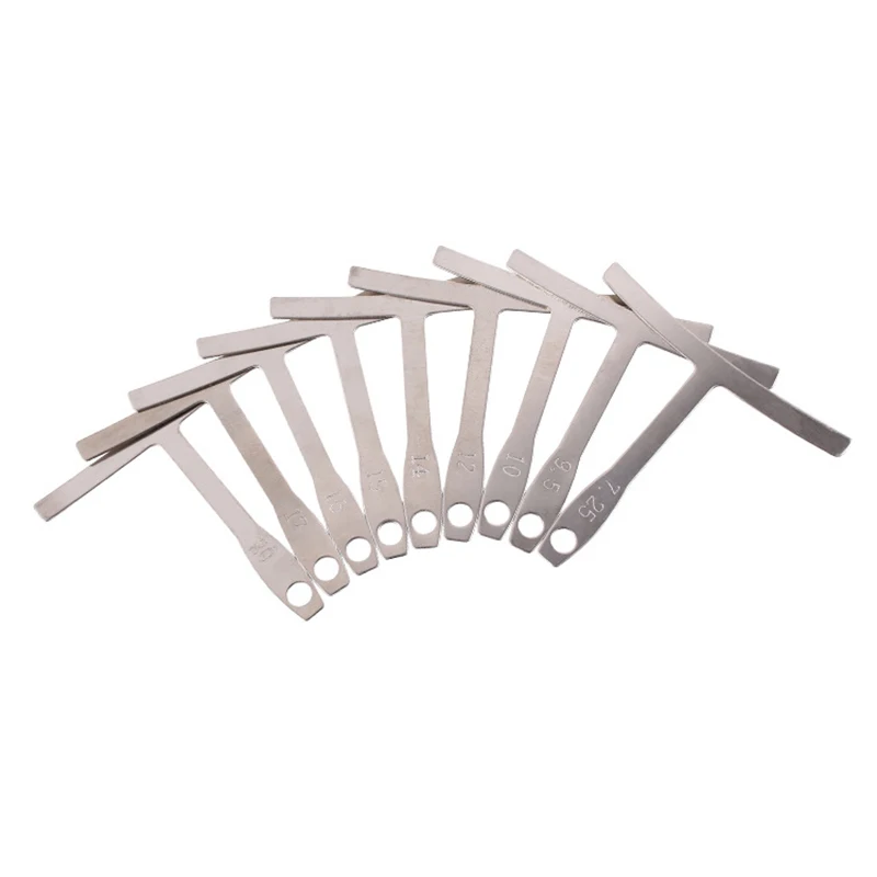 9 шт. гитарный датчик радиуса под струной гриф с зубцами прямой край строитель