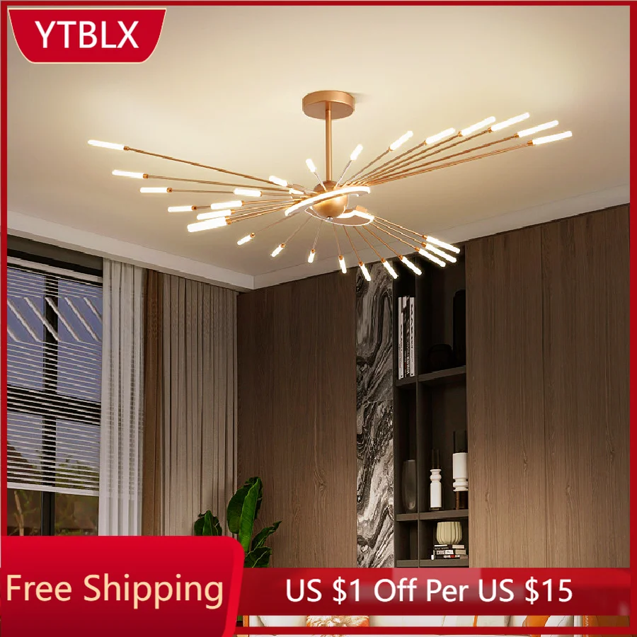 

Hot Sale Fireworks Led Chandelier For Living Room Bedroom Home Chandelier Modern Led Ceiling Chandelier Lamp Lighting Fixtures