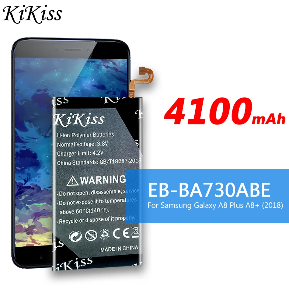 Аккумулятор KiKiss для Samsung Galaxy A8 Plus + (4100) 2018 мАч |