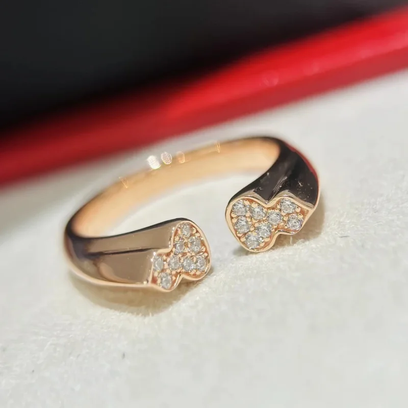 Бесплатная доставкаНовое кольцо из чистого серебра S925 с покрытием 18-каратного