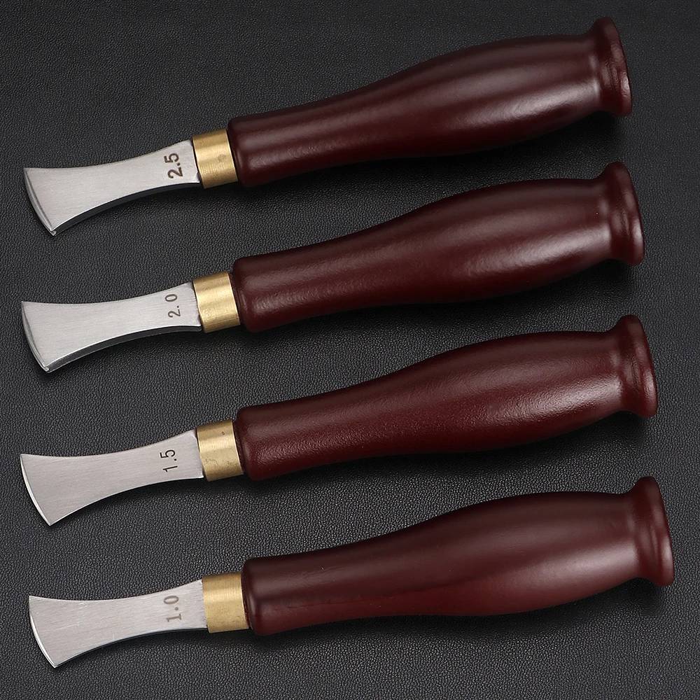 QJH инструменты для изготовления кожи ручной маркер из нержавеющей стали и дерева