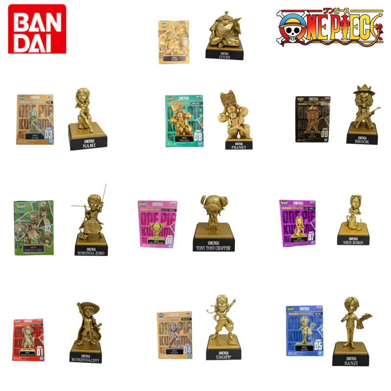 Фото Оригинальные фигурки Bandai One Piece WCF: План возрождения Кумамото — Луффи, Зоро, Санджи, Нами, Усопп, Робин, Джинбе, Чоппер. Аниме-игрушки для детей. №1
