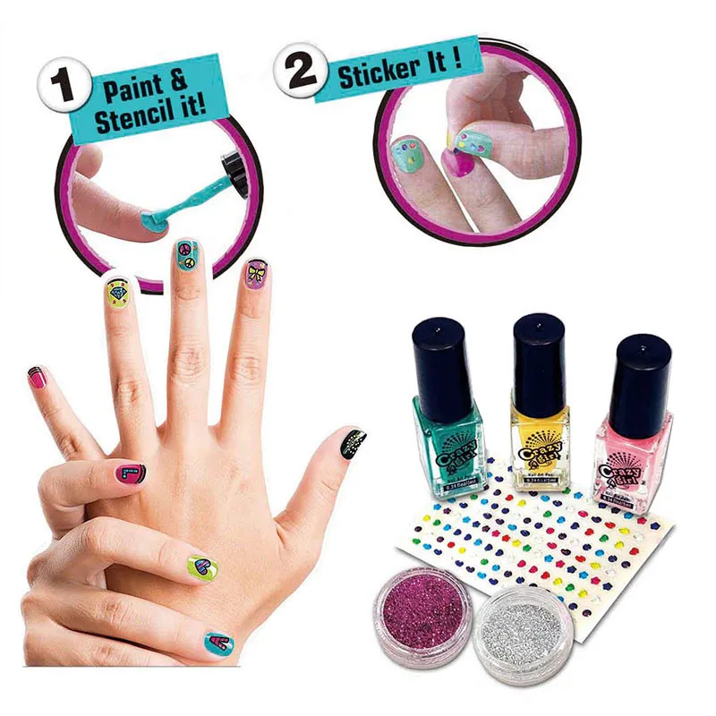 

Children's nail set, girl's cosmetics, make-up, play house toy, nail polish dryer, suitable for 4 years old and above