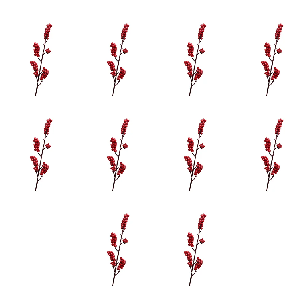 

Berry Christmas Picks Stems Artificial Red Branches Flower Floral Berries Decorations Fauxtwig Holly