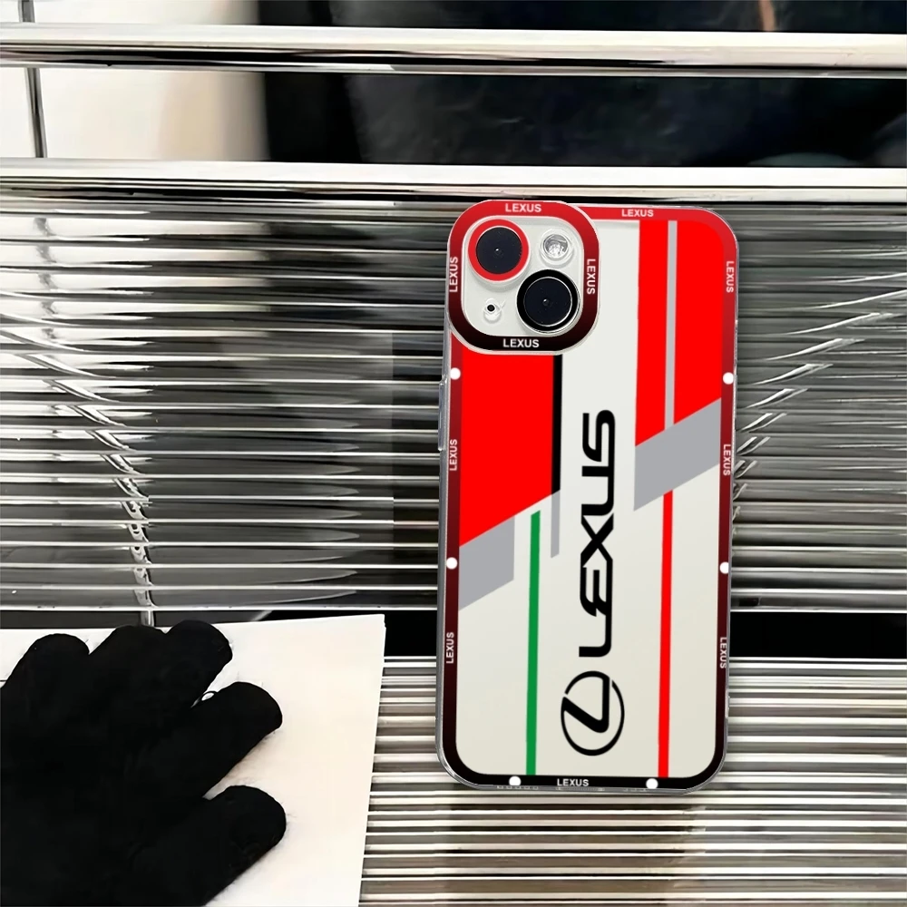 Чехол для телефона с логотипом автомобиля L-LexusES для IPhone 16 Pro Max 16 15 13 14 12 11 Pro Max Mini Angel Eyes, мягкий прозрачный чехол (art.: 3920cf8d67928) - 3920cf8d67928