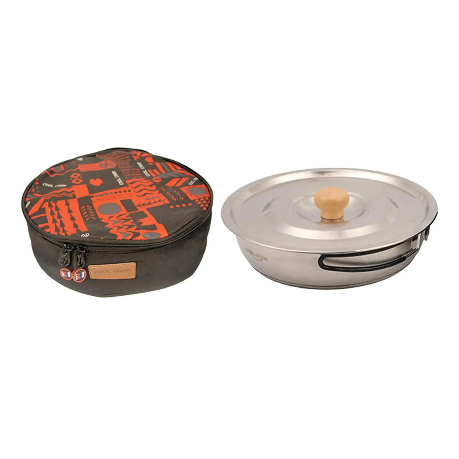 

Ultralight Stainless Steel Camping Frying Griddle for Cooking Picnic