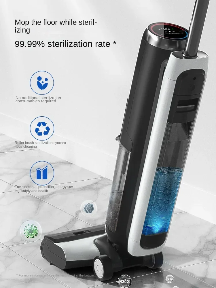 Tineco Fuwan 2.0LED Стиральная машина для пола Бытовая техника Антибактериальная швабра