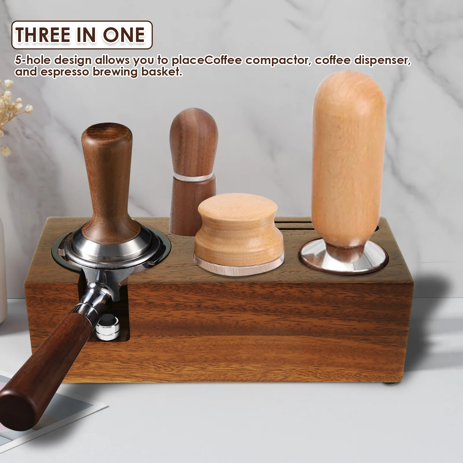Деревянная Станция Для Тампера Кофе Стойка Эспрессо