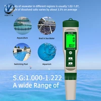 10 in 1 phtdsecs ghydrogen rich h2 lcd backlight waterproof ip65 water quality tester multifunctional water quality test pen