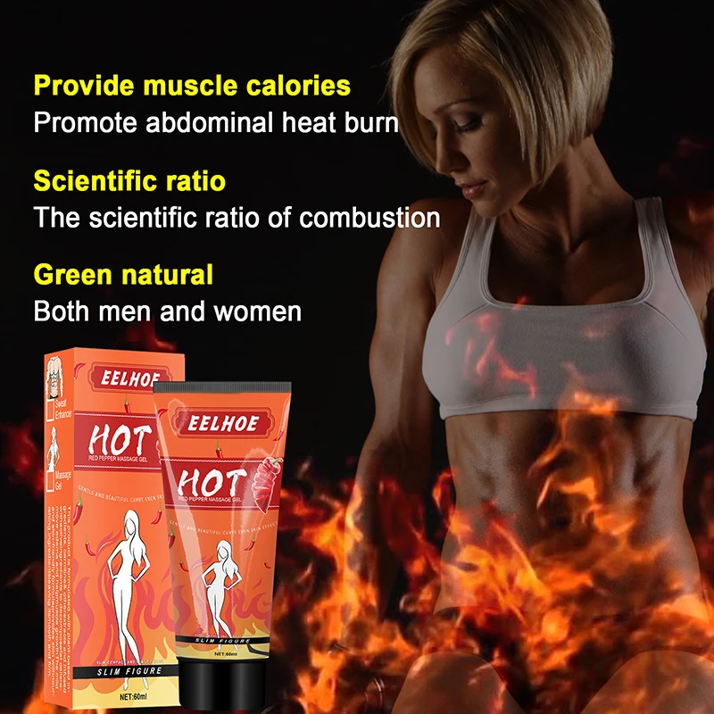 

60g Muscle Stimulator Cream Cellulite Removal Slimming Cream Sweat Enhancer Cream Massage Gel women man Abdominal Muscle Cream