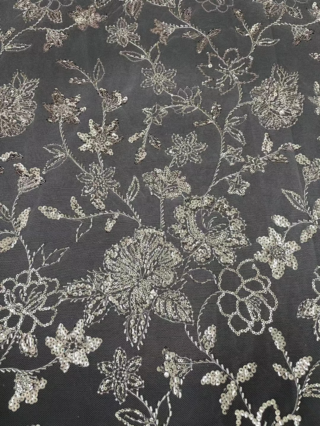 

XB61604 красивый дизайн с великолепной новейшей модой ручной работы с бисером и блестками Сетчатое кружево Французский Тюль Сетчатое тканевое...