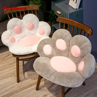 7080cm 2 sizes soft paw pillow animal seat cushion stuffed plush sofa indoor floor home chair decor winter children girls gift