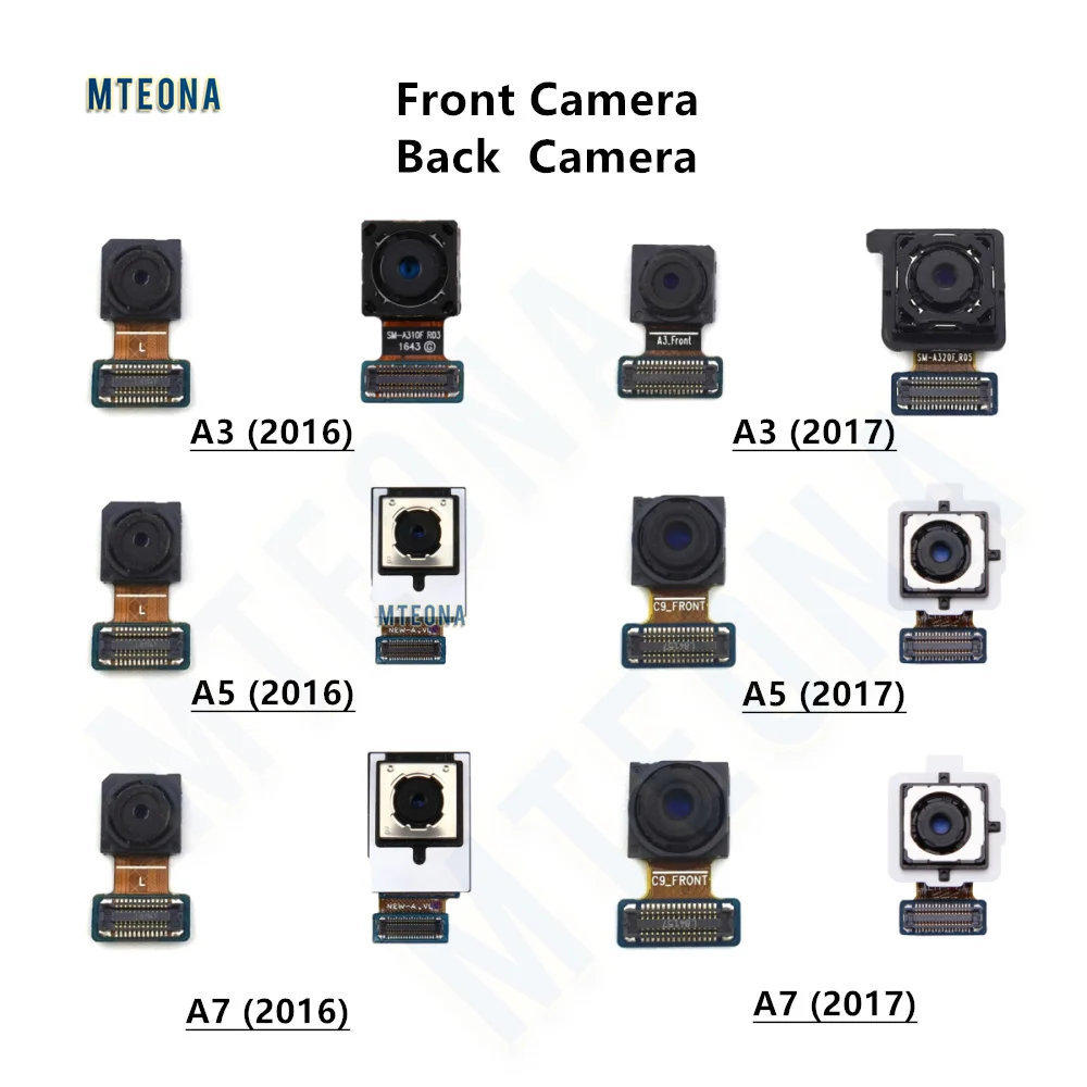 

Для Samsung Galaxy A3 A5 A7 2016 2017 маленькая фронтальная камера большая Задняя Основная камера гибкий кабель A510F SM-A520F/DS