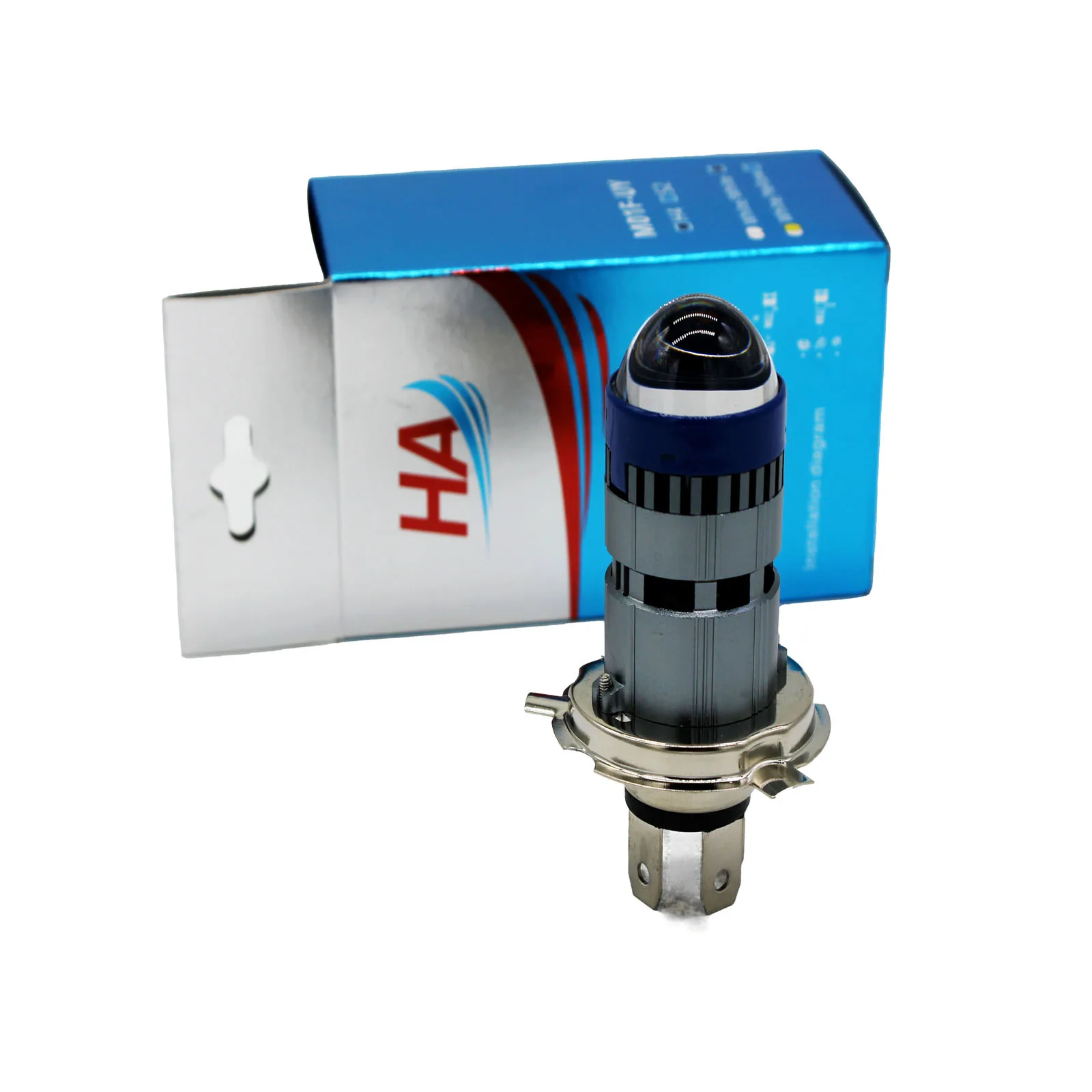 H4 Линза проектора Светодиодная фара для мотоцикла Blub DC 11 В-60 В 3000LM 6500K Moto Light 1860 Чип