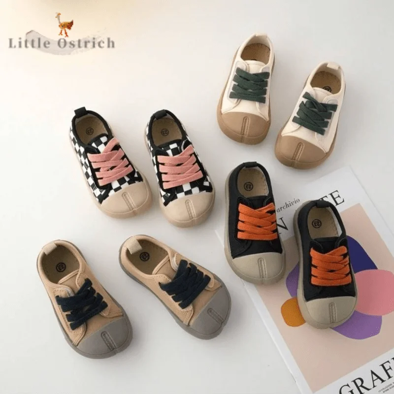 

Newborn Baby Boy Girl Casual Chessboard Canvas Shoes Toddler First Walker Child Spring Summer Anti-slip Shoes Baby Shoes