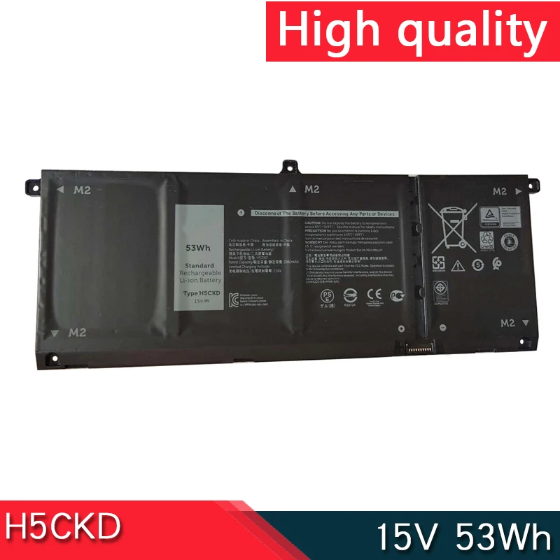 НОВЫЙ аккумулятор H5CKD 15 В 53 Втч для Dell Vostro 14 5402 5501 5502 Inspiron 5406 7405 7306 7500 7506 JK6Y6 P129G P126G