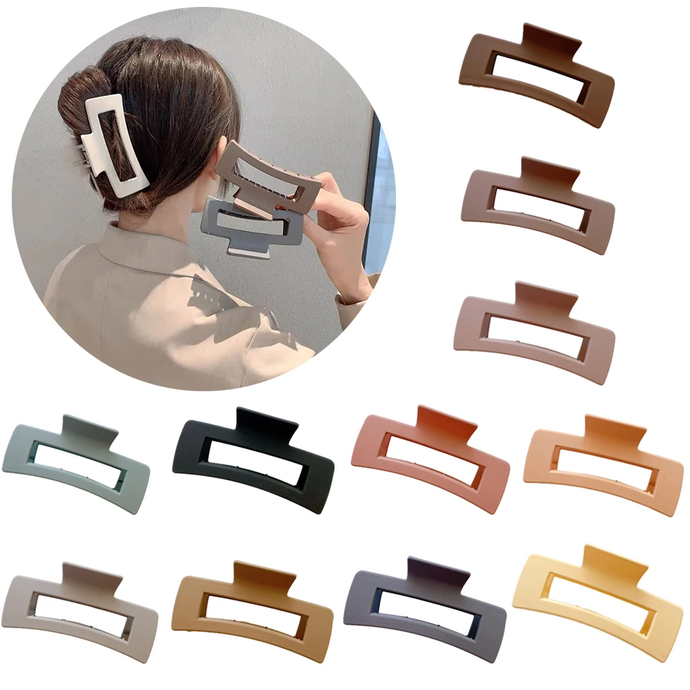 

New Exquisite Hair Crab Clip for Women Simple Large Hair Claw Clamp High Quality Geometric Hairpin Barrettes Hair Accessories