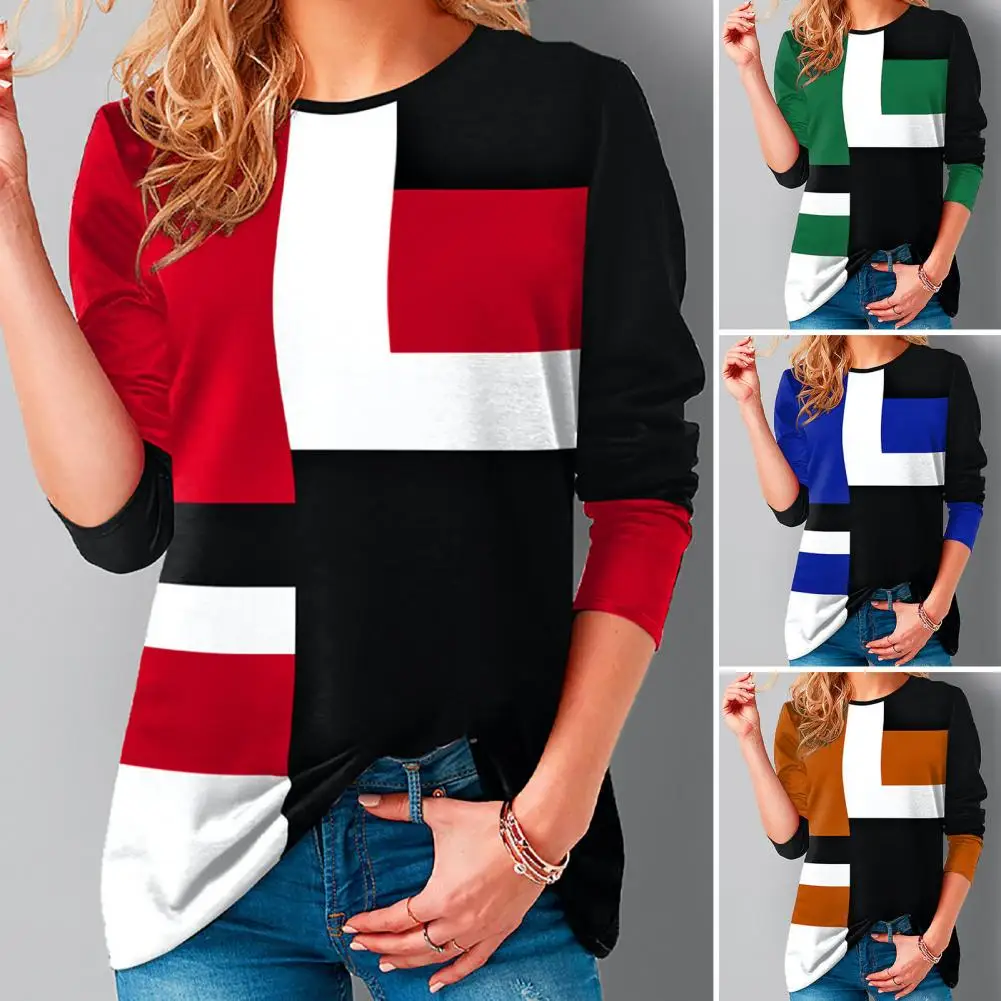 

Женская футболка с 3D вырезом, Осенний Топ, женский модный пуловер с геометрическим узором, футболка