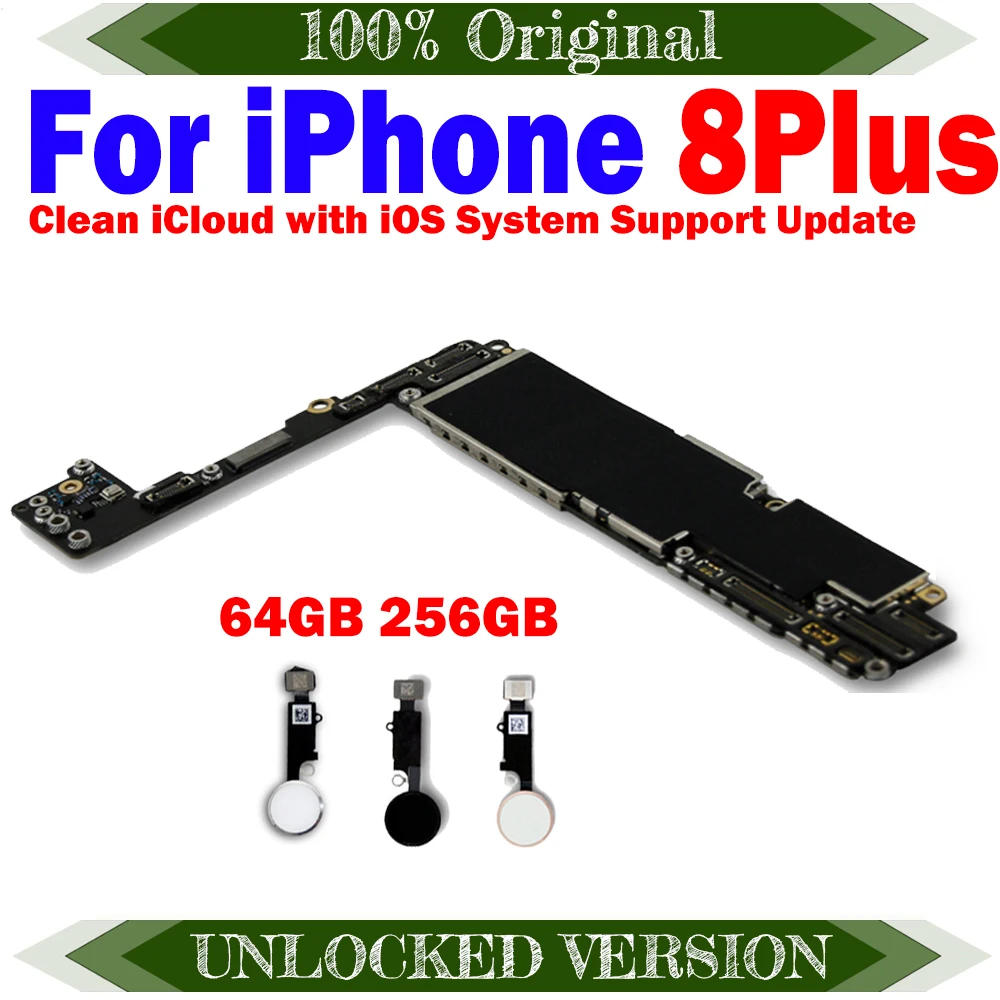 Материнская плата iPhone 8 Plus с полными чипами Поддержка iOS обновленная материнская