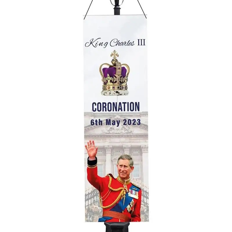 

King Charles Iii Flag Union Jack Coronation Flags King Charles III UK Flag King Charles Great Britain Flag Flag for New King Hot