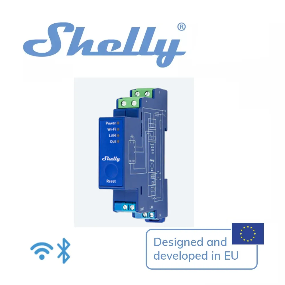 

Диммер Shelly Pro 0/1-10 В PM для умного дома, монтируемый на DIN-регулятор затемнения с измерением мощности, управляемые драйверы затемнения
