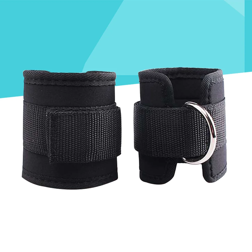 

2Pc Nylon Durable Adjustable Ankle Cuffs for Gym Workouts Exercises Training