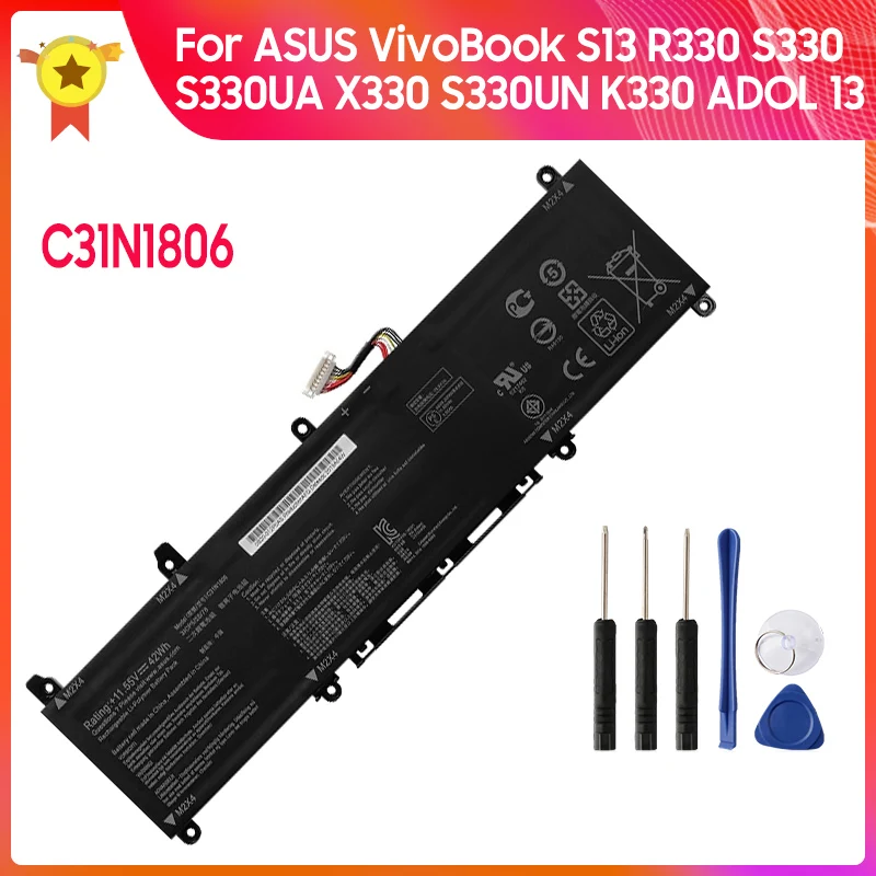 Новый сменный аккумулятор C31N1806 для ASUS VivoBook S13 S330F S330UA S330FN S330FA X330FA X330FL X330UA K330 ADOL K330FA