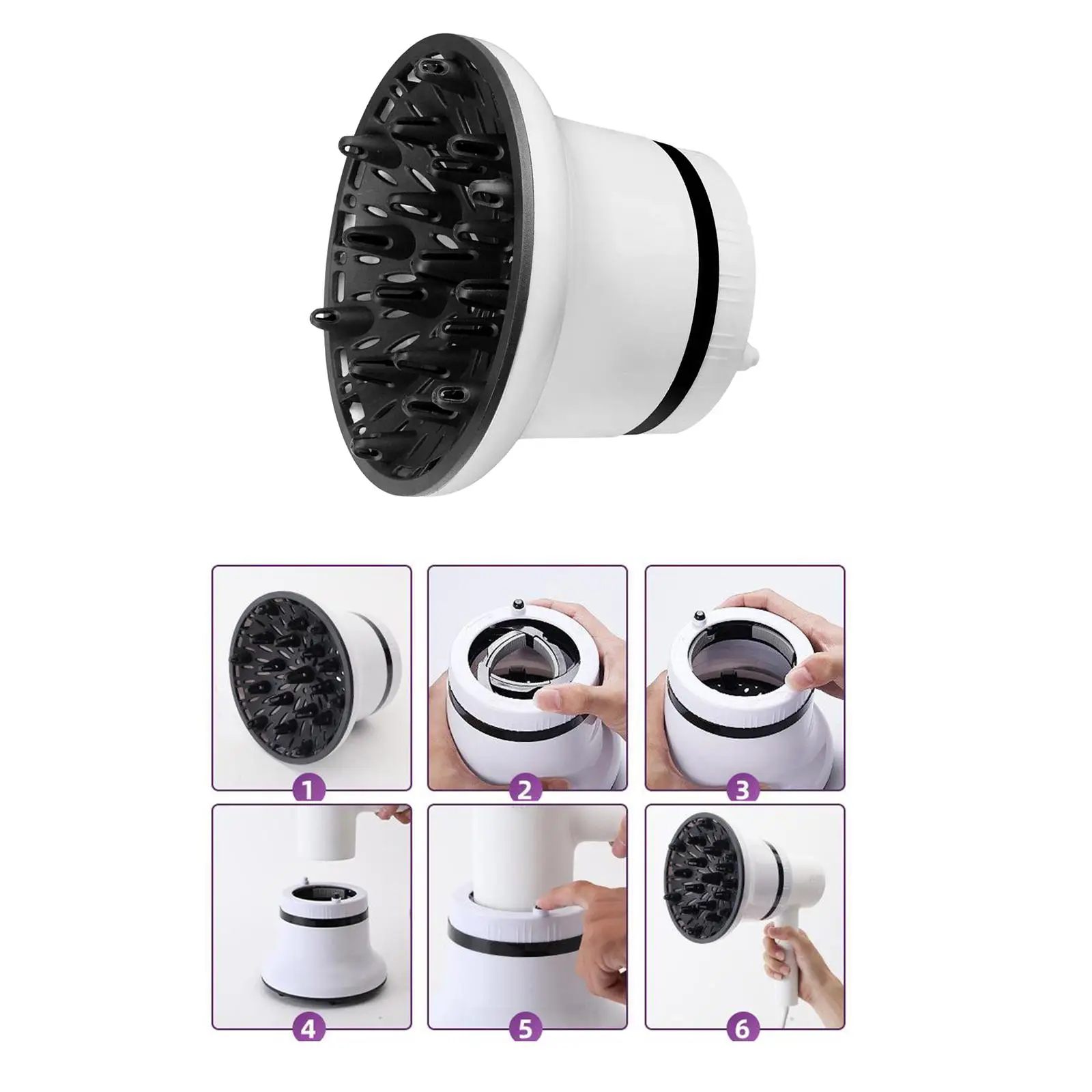 

Профессиональный рассеиватель для волос, рассеиватель для фена от 1,4 до 3,1 дюймов