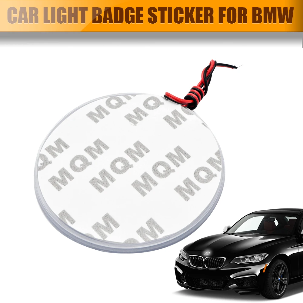 

82mm White SMD Background Badge Emblem Light 12V 2W Daytime Running Light Sticker DRL Logo Lamp Car Accessories