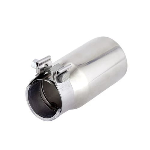 

66-89-175 mm Polished universal car Exhaust tail Pipes kit tip