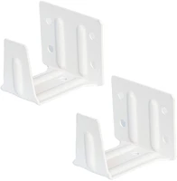 center support bracket 2 pack white color for 2 low profile window blinds headrail holder
