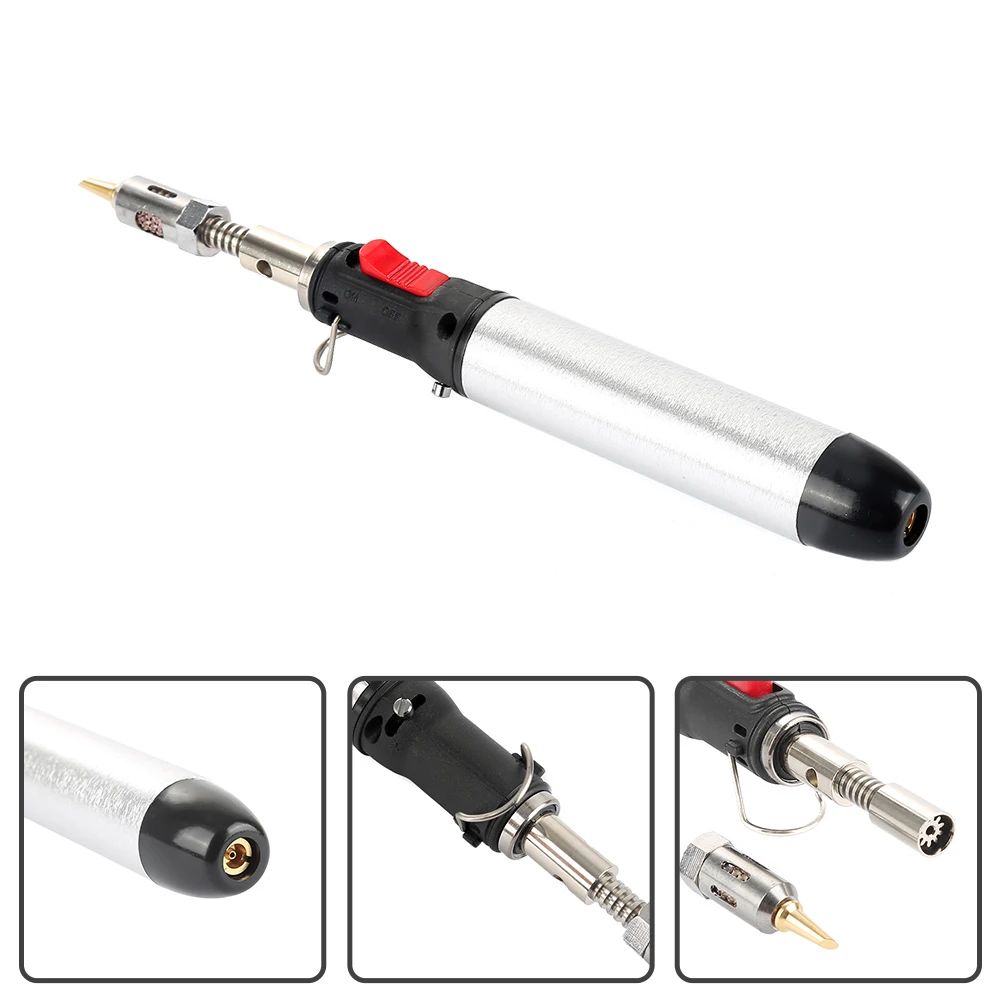 

Portable Cordless Solder Iron Gas Soldering Iron Flame Butane Gas Blow Torch Solder Iron Tool Adjustable Welding Torches Tool