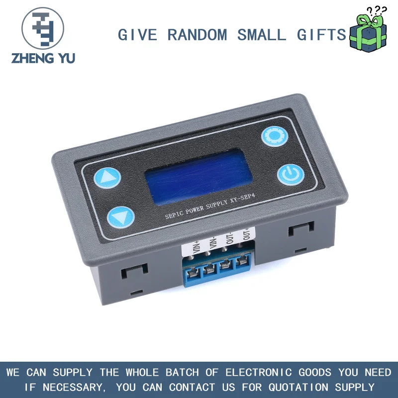 

XY-SEP4 ADJUSTABLE AUTOMATIC VOLTAGE RISE AND FALL POWER MODULE LCD WITH SHELL SOLAR CHARGING VOLTAGE DROP