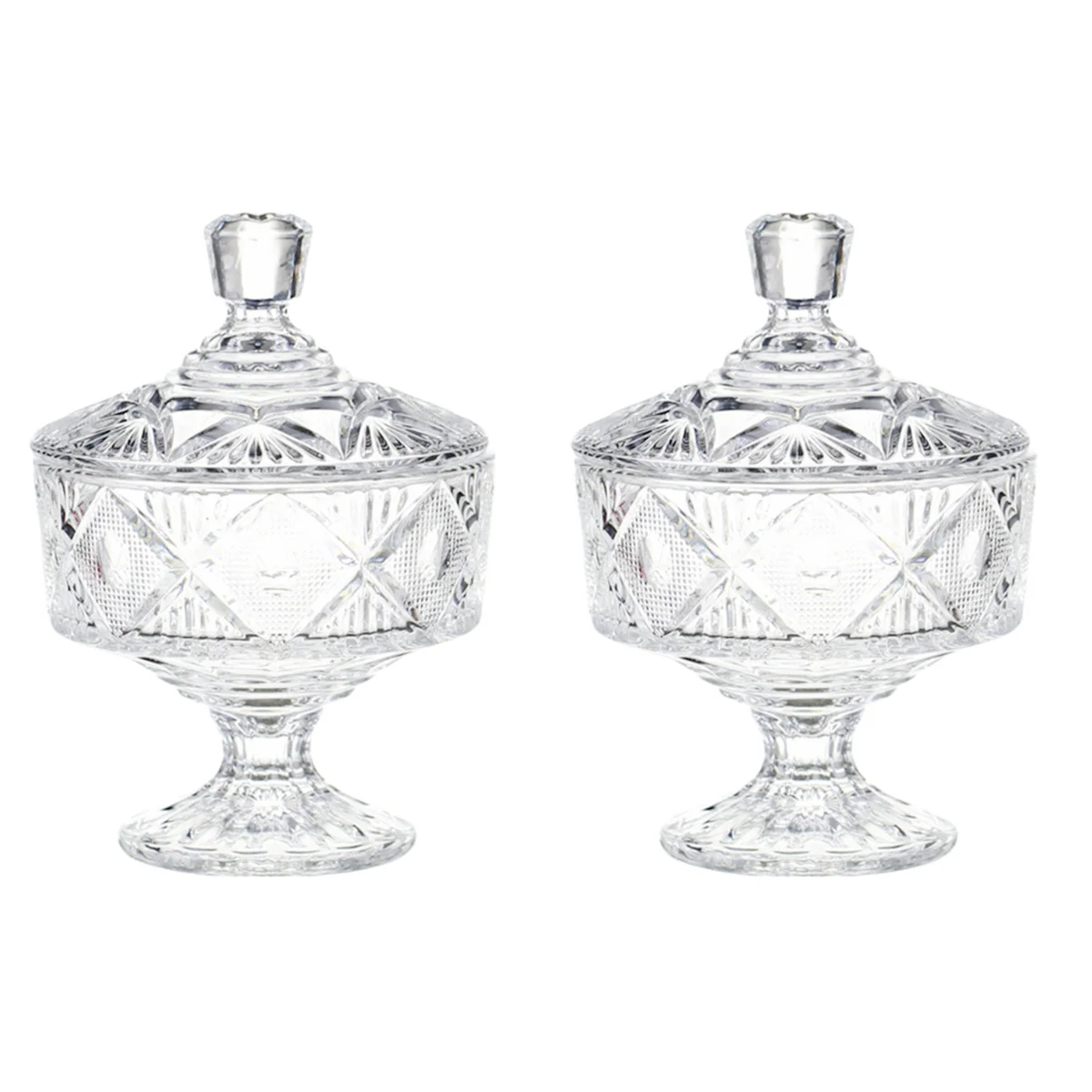 

Candy Jar Dish Storage Canister Bowlcrystal Dappen Tray Sugar Coveredorganization Boxes Fooddiamond Tote Containers Lid Kitchen