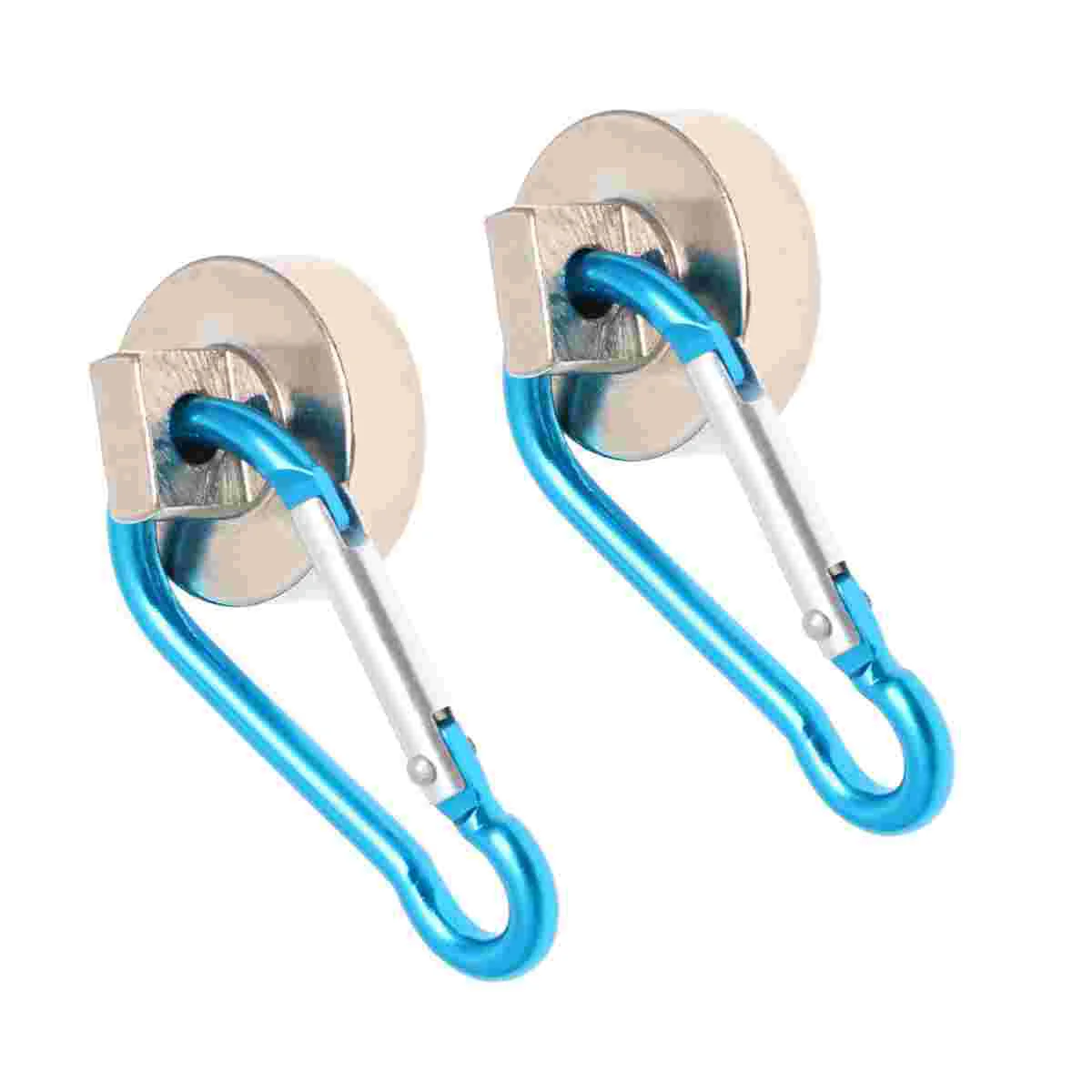 

2 Pcs Magnetic Hooks 22kg Heavy Duty Magnet with Swiveling Carabiner Magnet Snap Hook for Indoor/Outdoor Hanging Bag Kitchen