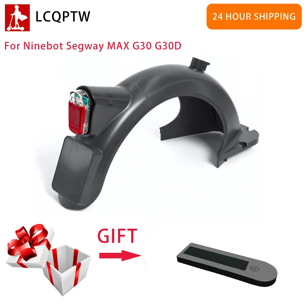 

For Ninebot Segway MAX G30 G30D Rear Fender Electric Scooter Water Baffle Guard Rear taillight Wheel Mudguard Accessories