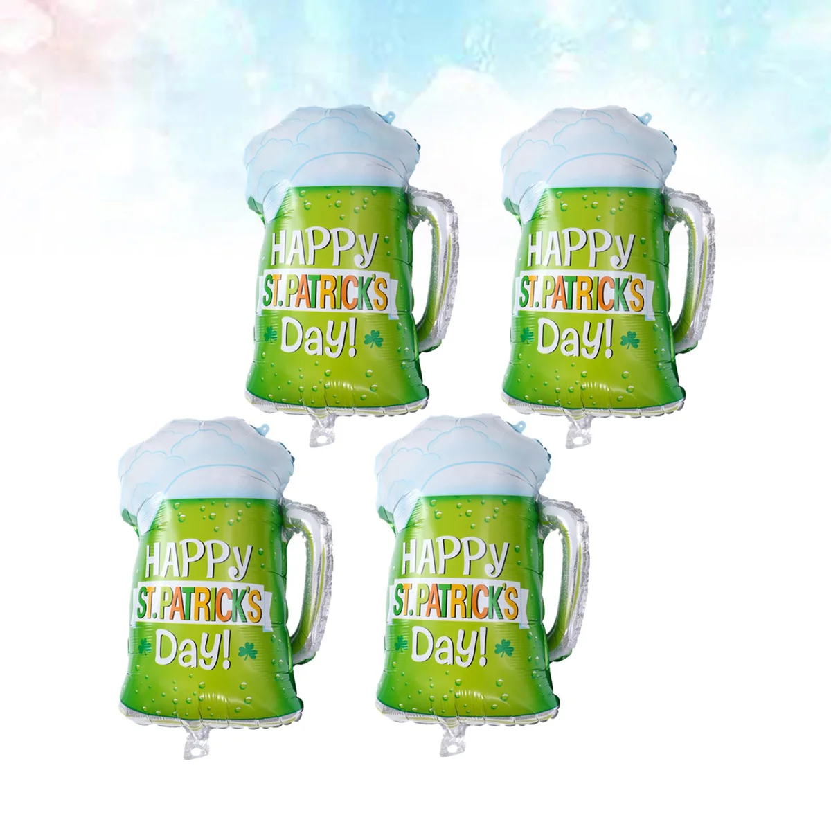 

4 Pcs Green Decor Beer Glass Balloons Green Ballons Shamrock Balloons Green Suit St Patricks Decorations Party Yingshi