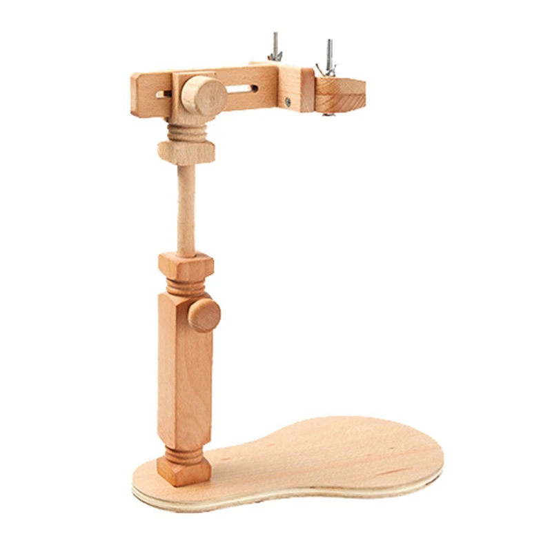 

JFBL Hot Wooden Embroidery Hoop Adjustable Desktop Stand Stitch Rack Frames 360°Rings For DIY Sewing Accessories Tools For Home