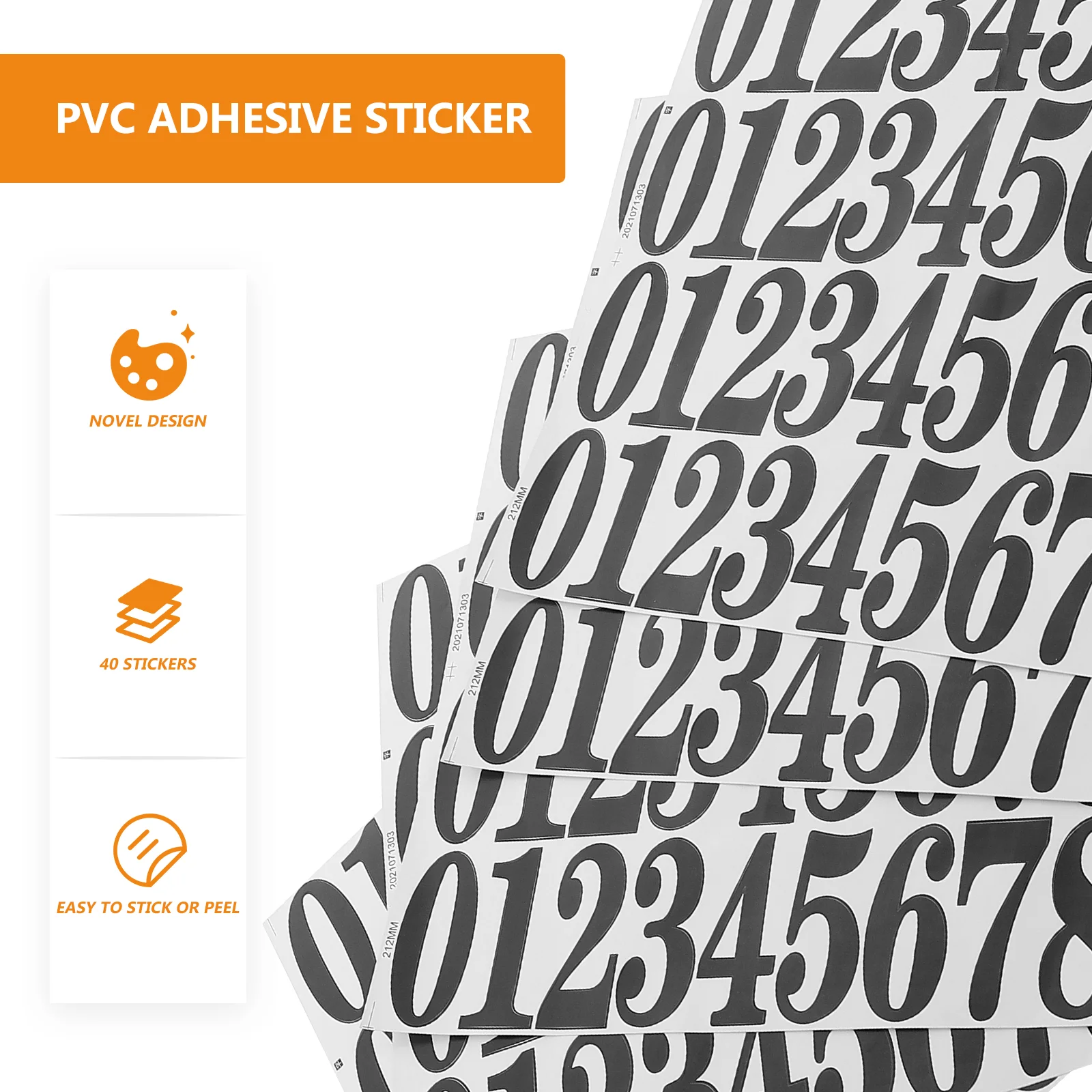 5 листов антивыцветающие наклейки с номерами для почтовых ящиков самоклеящиеся